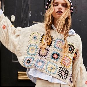 NWT Free People Dahlia Pullover S